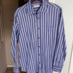 Men’s striped shaped fit casual shirt
